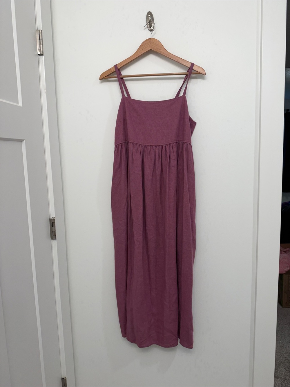 Treasure & Bond Dusty Rose Strappy Maxi Dress